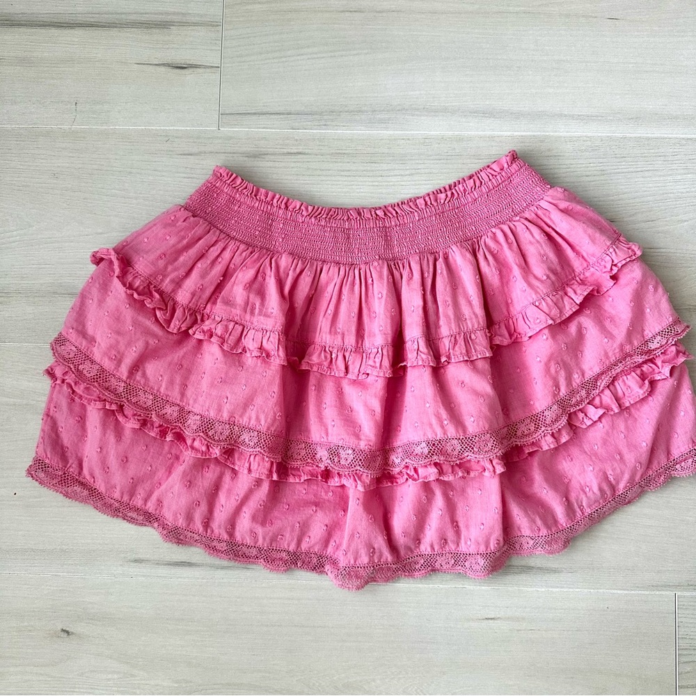 Pink Ruffled Mini Skirt - Picture 3 of 3